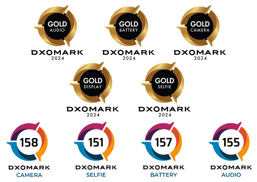  Le premier smartphone de l'industrie à recevoir cinq labels OR DXOMARK en 2024.-1